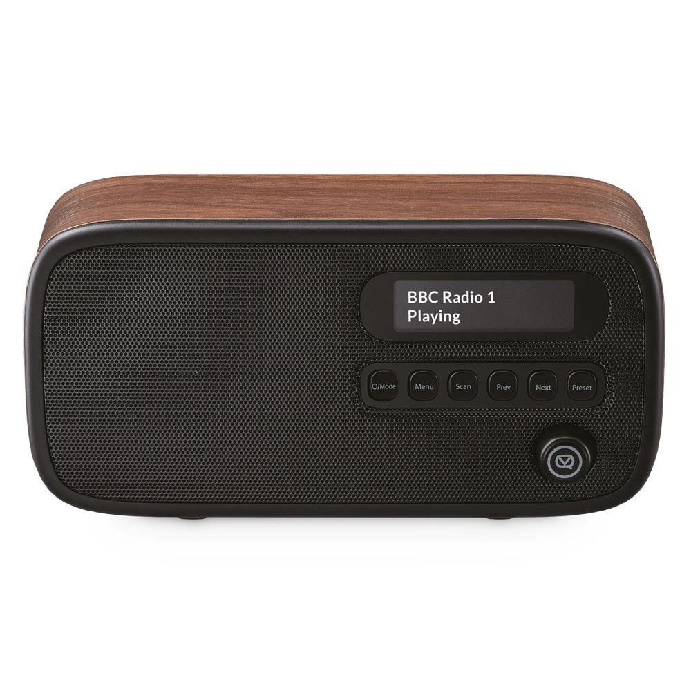 VQ Dexter DAB+ Digital FM Portable Radio Walnut