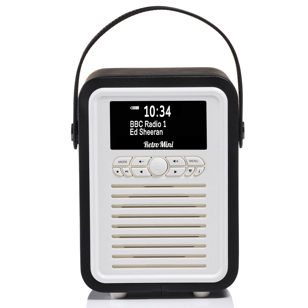 VQ Retro Mini DAB+ Digital FM Radio/Bluetooth Speaker Black