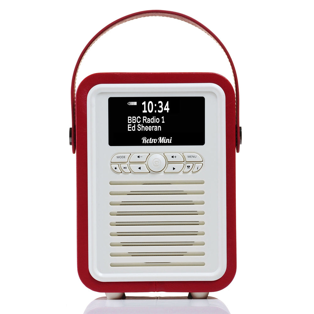 VQ Retro Mini DAB+ Digital FM Radio/Bluetooth Speaker Red