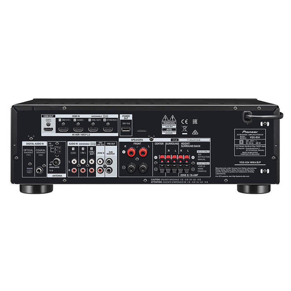 Pioneer VSX834 7.2 Network AVR