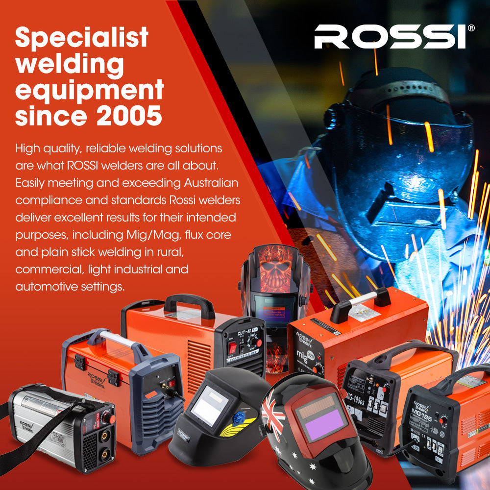 ROSSI 200A MIG/MAG/MMA/ARC/TIG Multi-Purpose Welder MIG-200, Flux/Solid Wire/CO2 Or Argon Gas