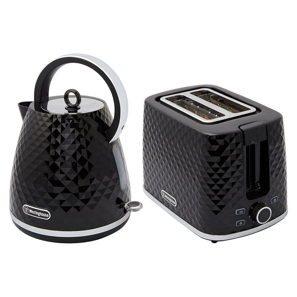 Westinghouse 1.7L Kettle &amp; Toaster Pack - Black