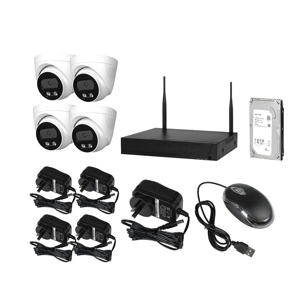 Wireless Security Camera System Set With Hard Drive Home CCTV 8CH 1080P Wifi X4