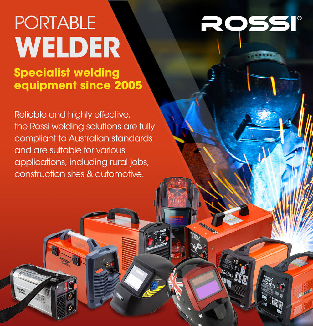 ROSSI 220 Amp TIG Welder, Portable GTAW Stick Gas Tungsten Arc MMA Inverter Welding Machine, 15A Plug