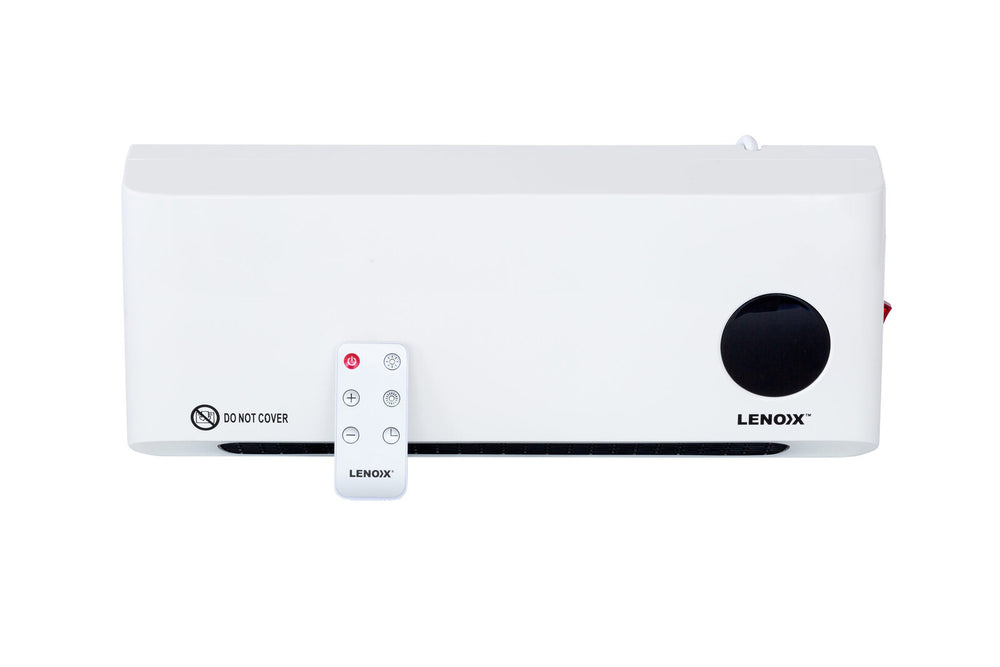 Lenoxx Wall-Mounted Heater &amp; Fan with Remote Control