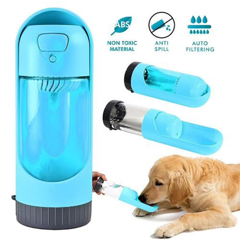 All Fur You 300ml Dog Portable Water Bottle Blue