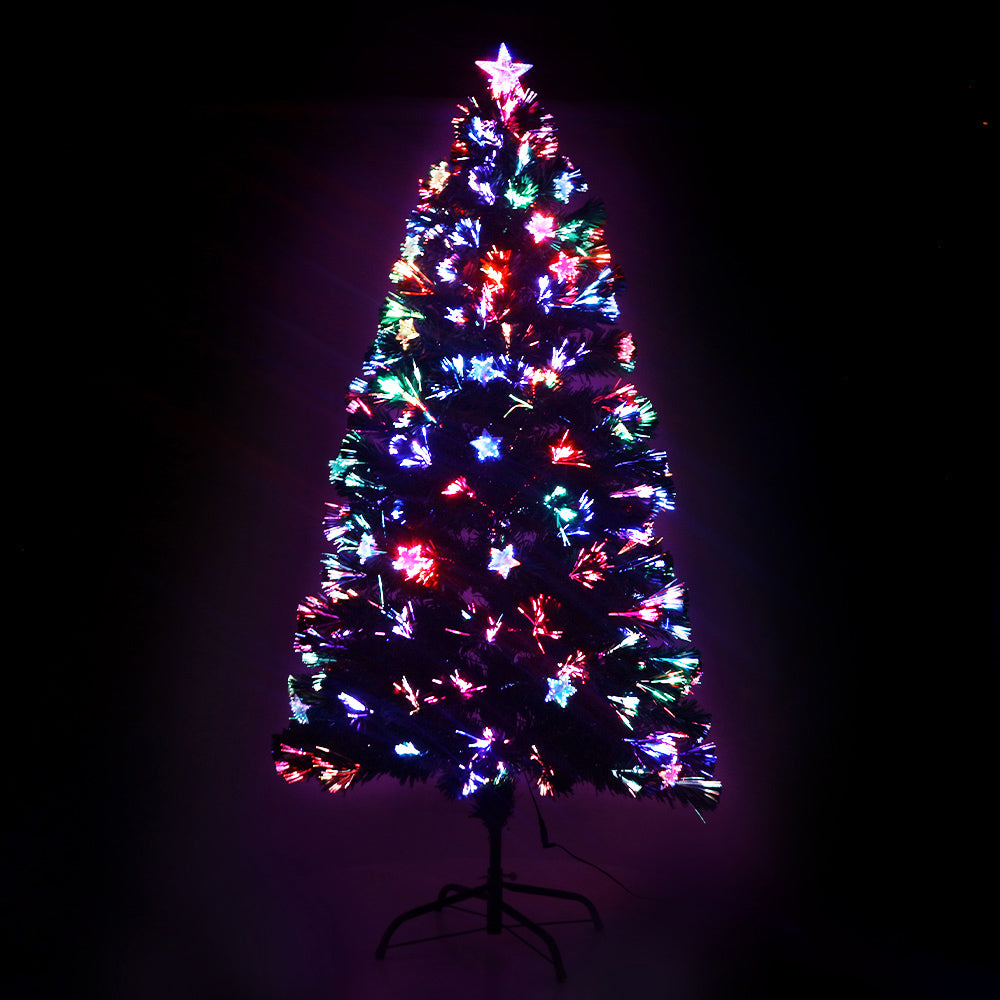 Jingle Jollys Christmas Tree 1.2M LED with Lights Multicolour