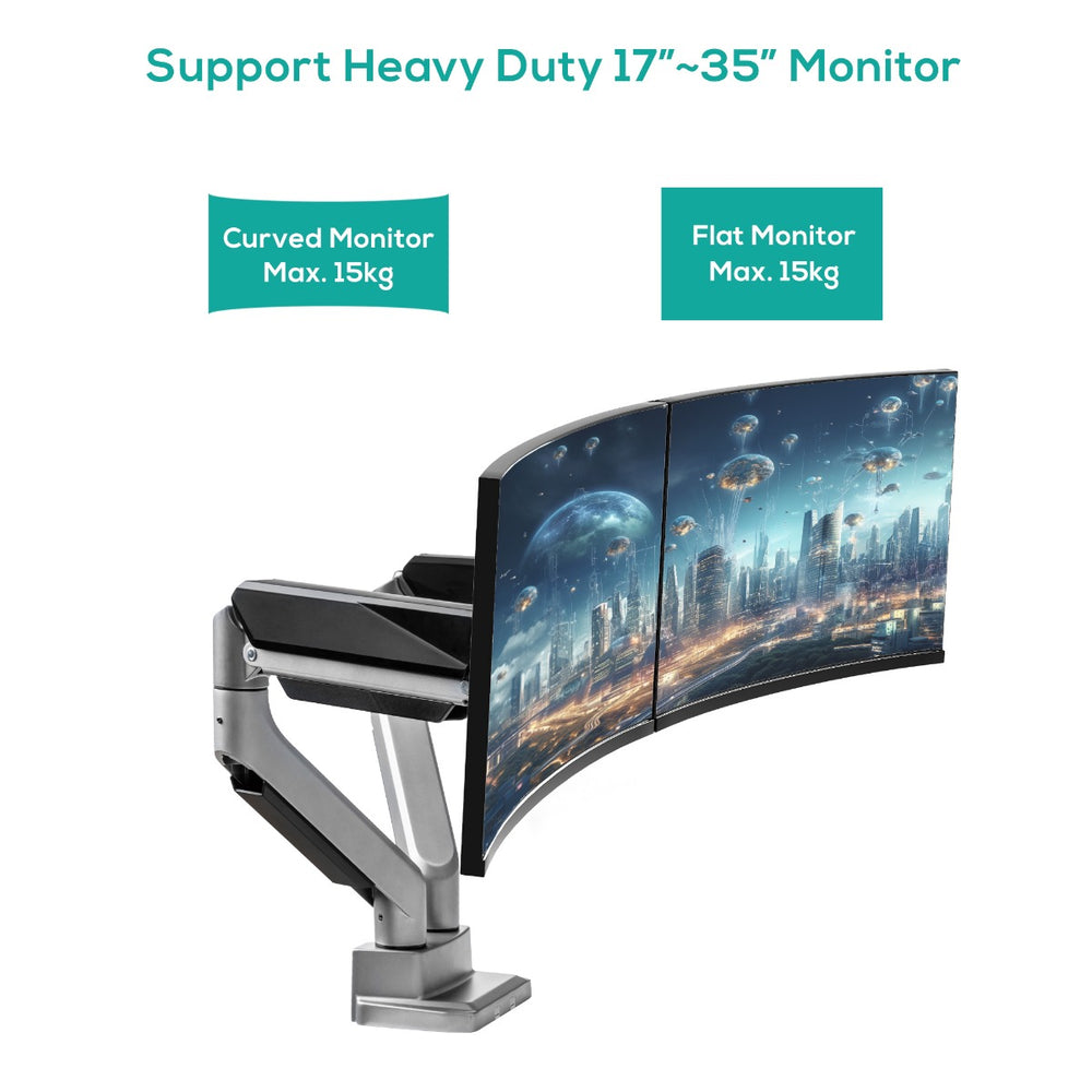 Activiva Heavy-Duty Dual Monitor Screen Gas Spring Monitor Arm