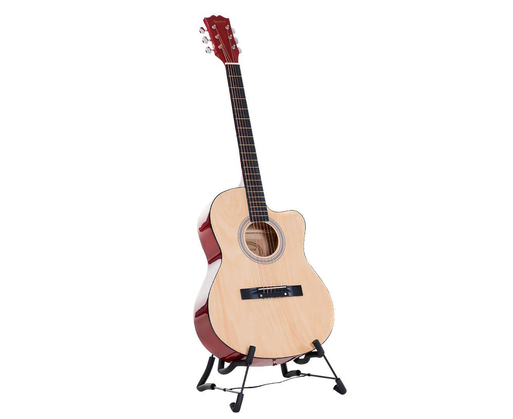Karrera 40in Acoustic Cutaway Guitar - Natural