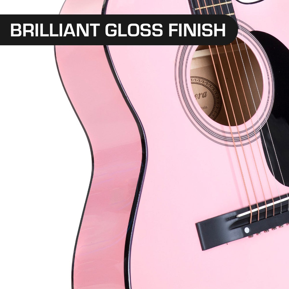 Karrera 40in Acoustic Guitar - Pink