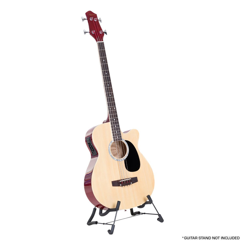 Karrera 43in Acoustic Bass Guitar Natural