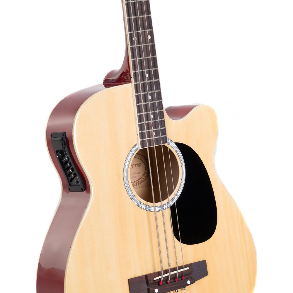 Karrera 43in Acoustic Bass Guitar Natural