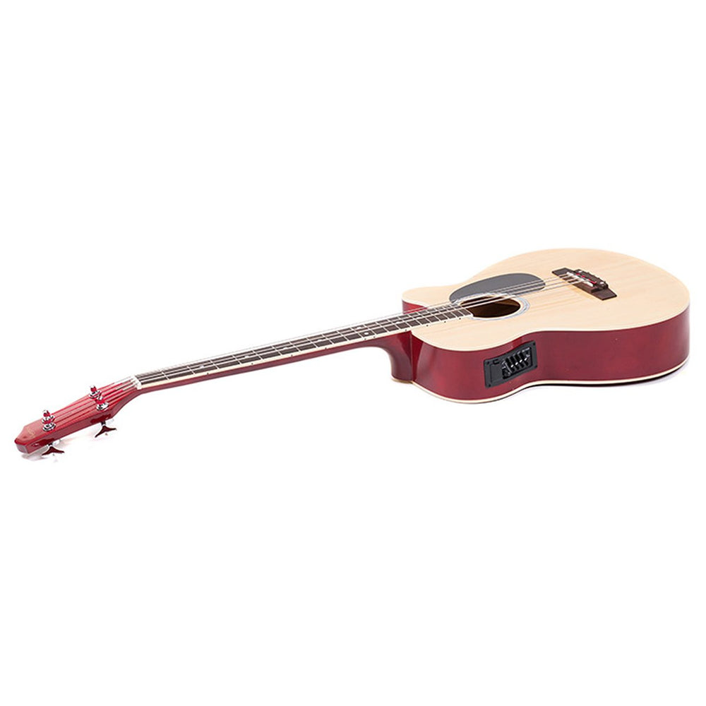 Karrera 43in Acoustic Bass Guitar Natural