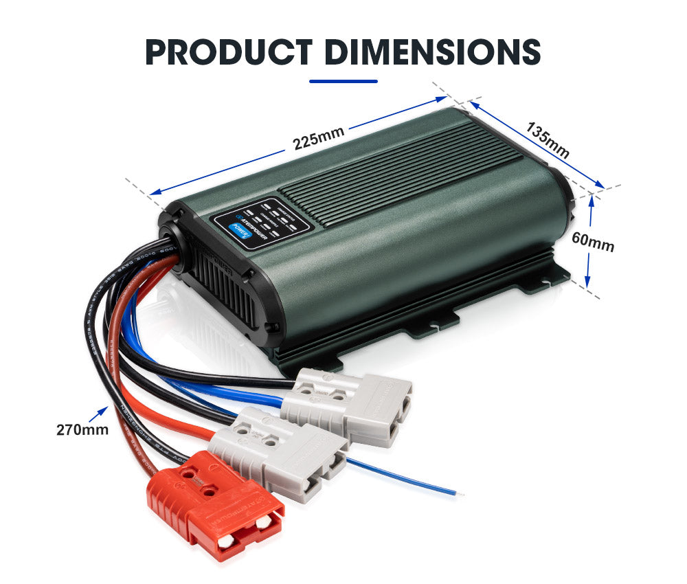 Atem Power 12V 60A DC to DC Battery Charger MPPT Dual Battery System lLithium AGM
