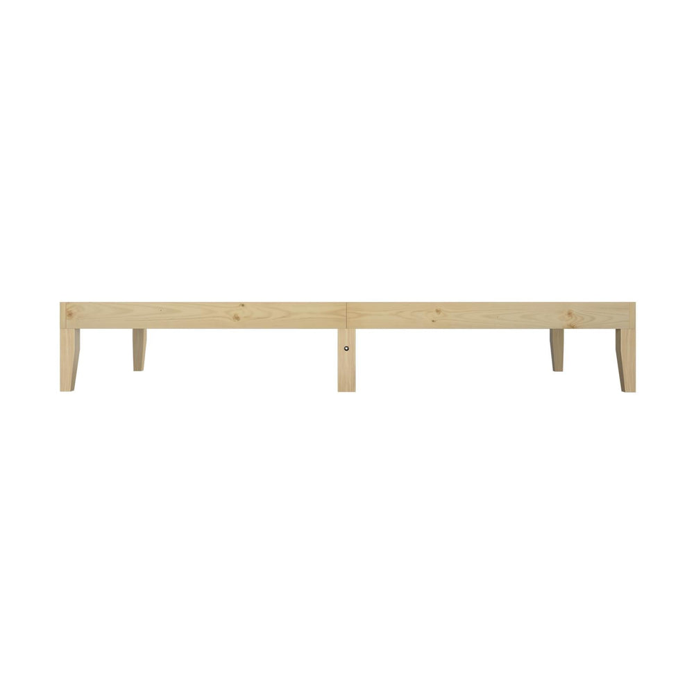 Oikiture Bed Frame King Single Wooden Timber Mattress Base Bed Base Platform