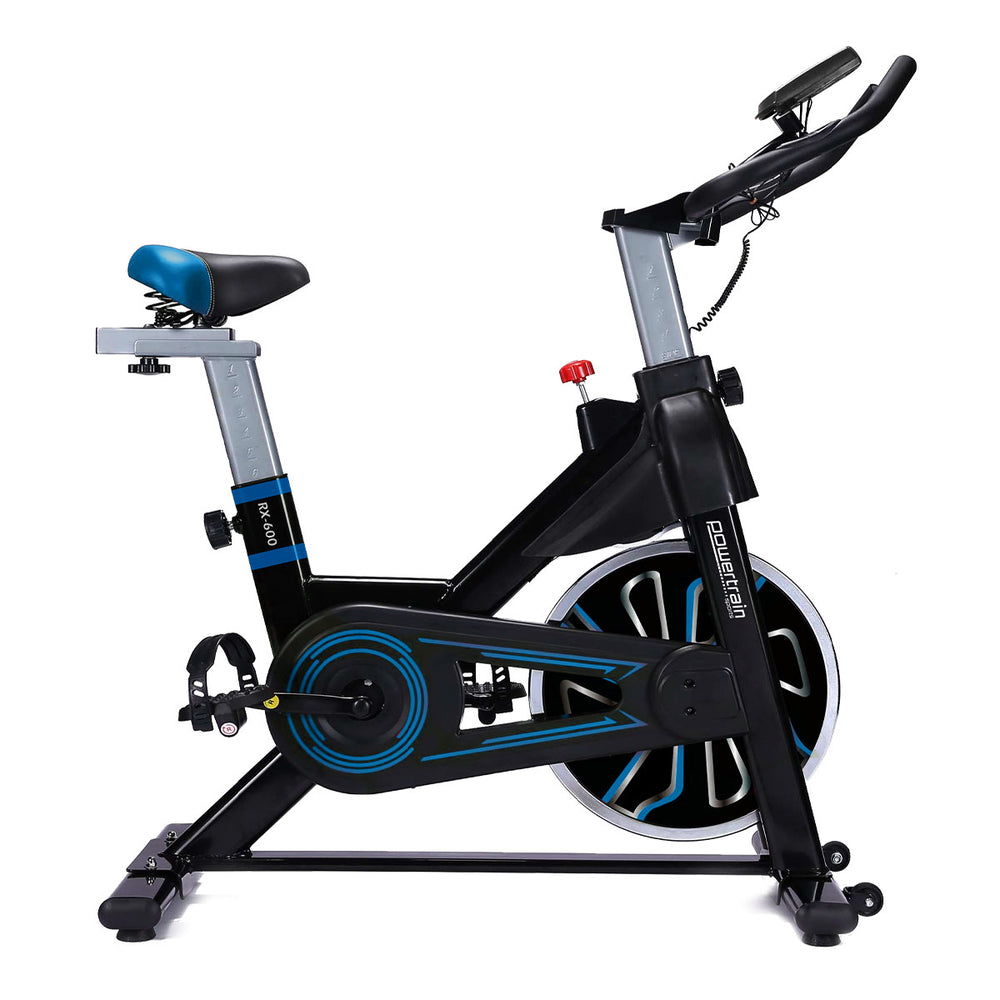 Powertrain RX-600 Cardio Exercise Spin Bike - Blue