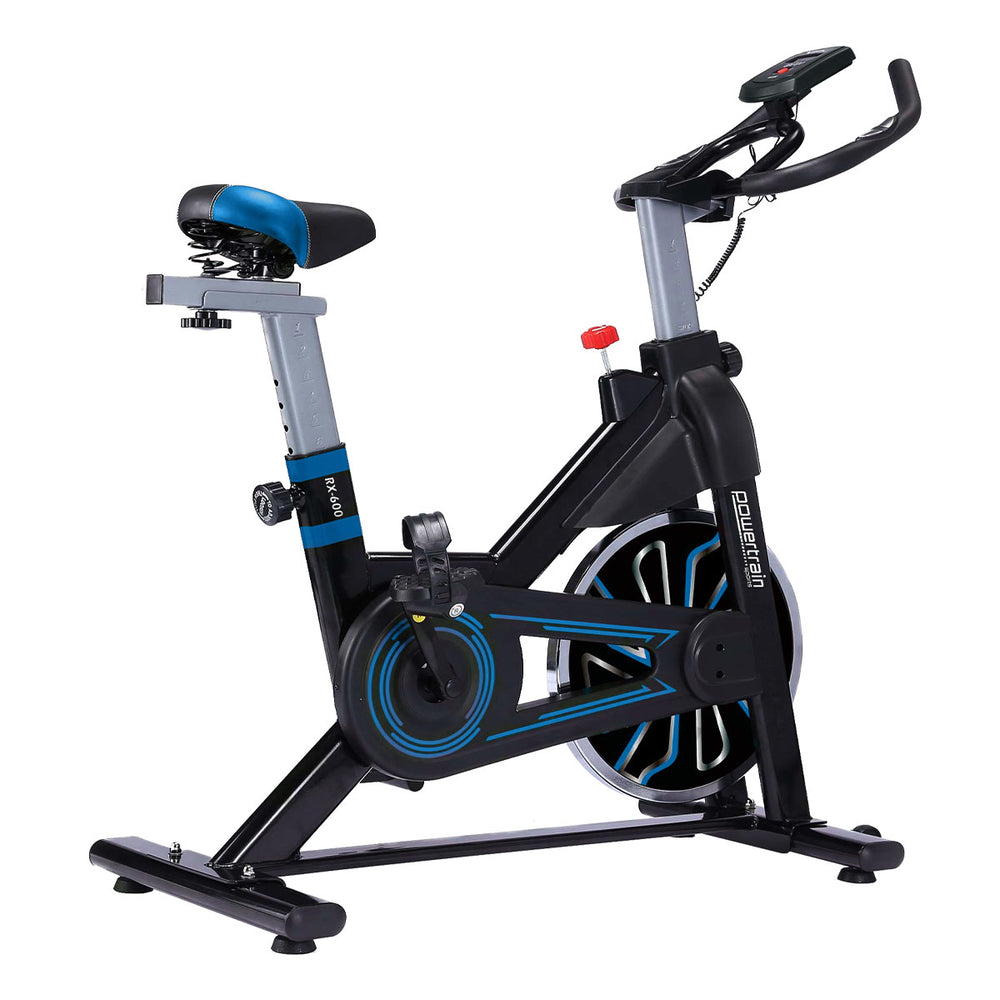 Powertrain RX-600 Cardio Exercise Spin Bike - Blue