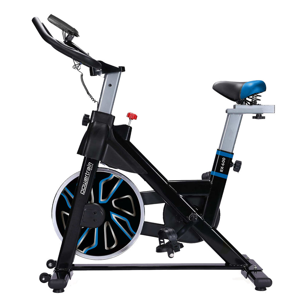 Powertrain RX-600 Cardio Exercise Spin Bike - Blue