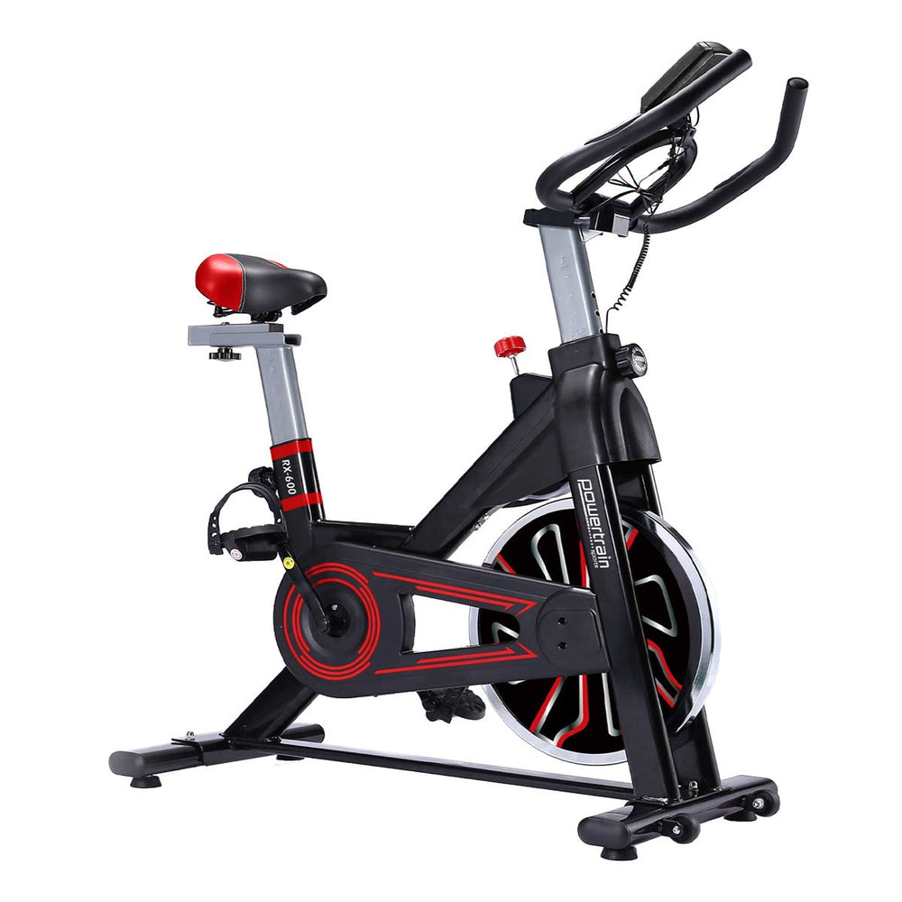 Powertrain RX-600 Cardio Exercise Spin Bike - Red