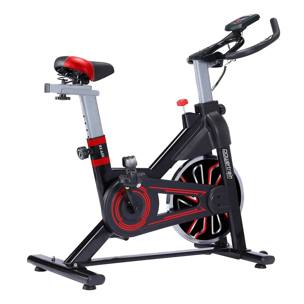 Powertrain RX-600 Cardio Exercise Spin Bike - Red