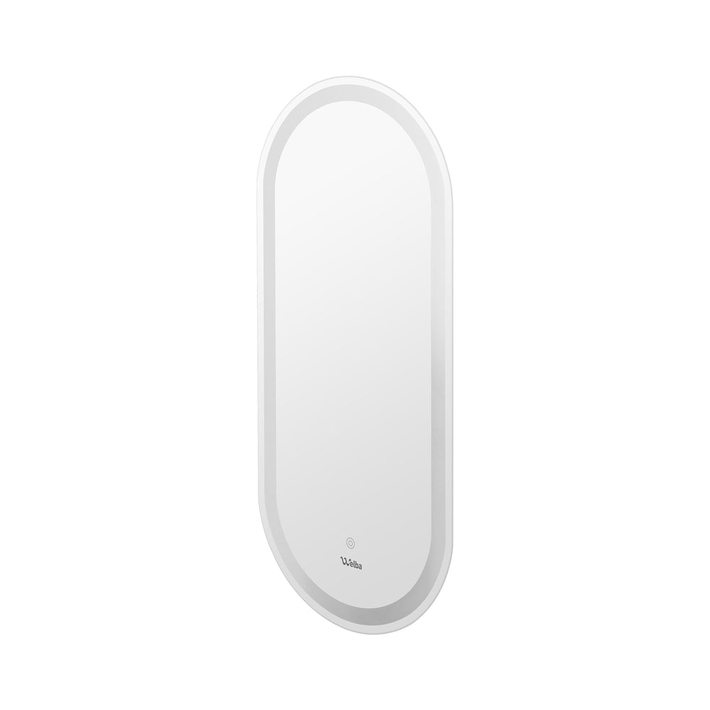Welba LED Oval Bathroom Mirror Smart Anti-fog Makeup Wall Mirrors Vanity 1000mm