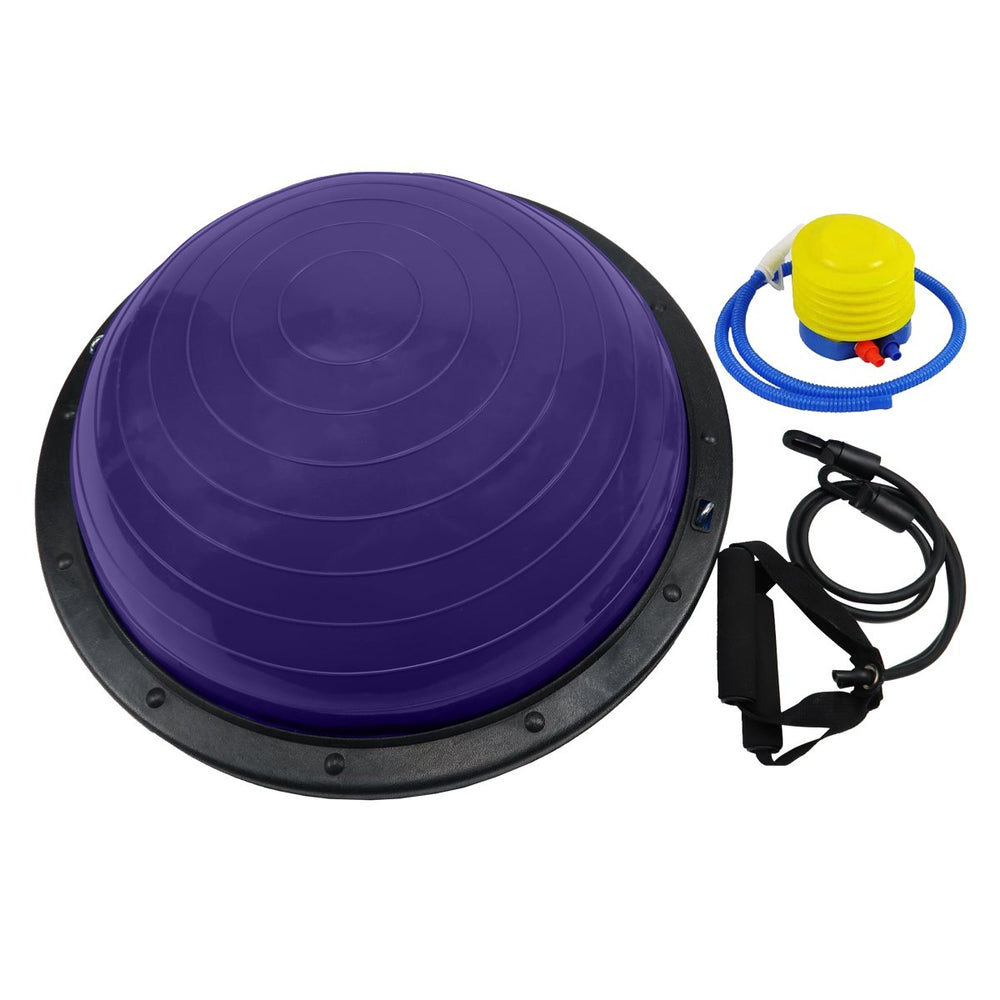 Powertrain Yoga Ball Home Gym Workout Balance Trainer - Purple