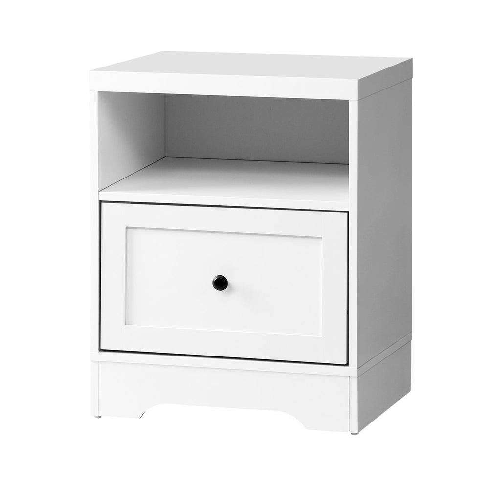 Oikiture Bedside Tables Drawers Bedroom Hamptons Furniture Storage Cabinet