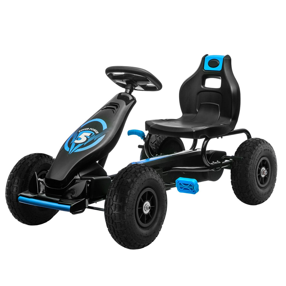 Kahuna Kids Ride On Pedal Powered G18 Go Kart - Blue