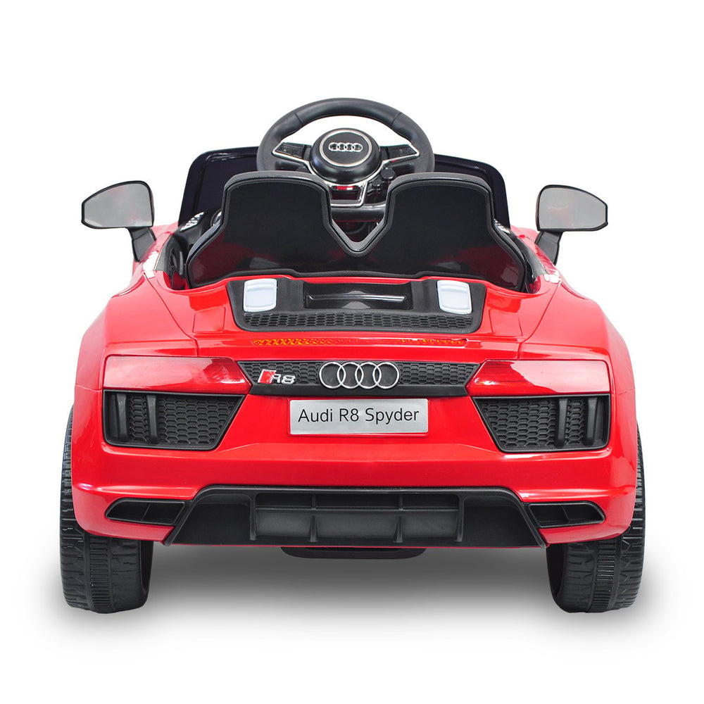 R8 Spyder Audi Licensed Kids Electric Ride On Car Remote Control Red