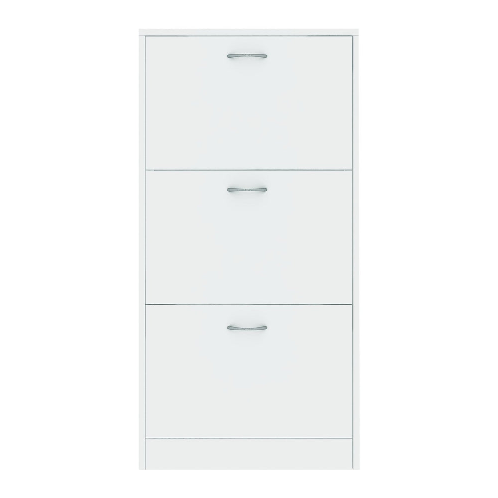 Sarantino Mavis Shoe Cabinet in White