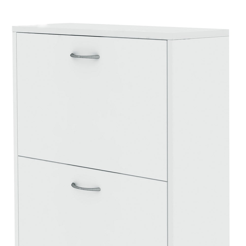 Sarantino Mavis Shoe Cabinet in White