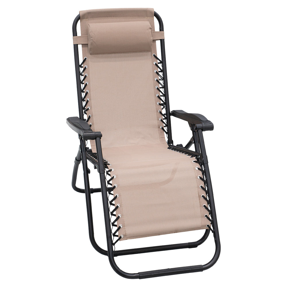 Wallaroo Zero Gravity Reclining Deck Chair - Beige