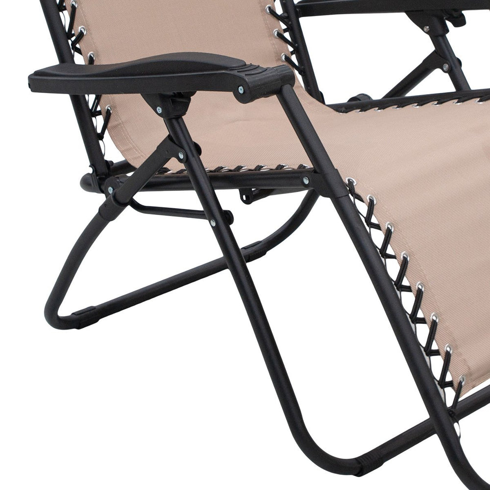 Wallaroo Zero Gravity Reclining Deck Chair - Beige