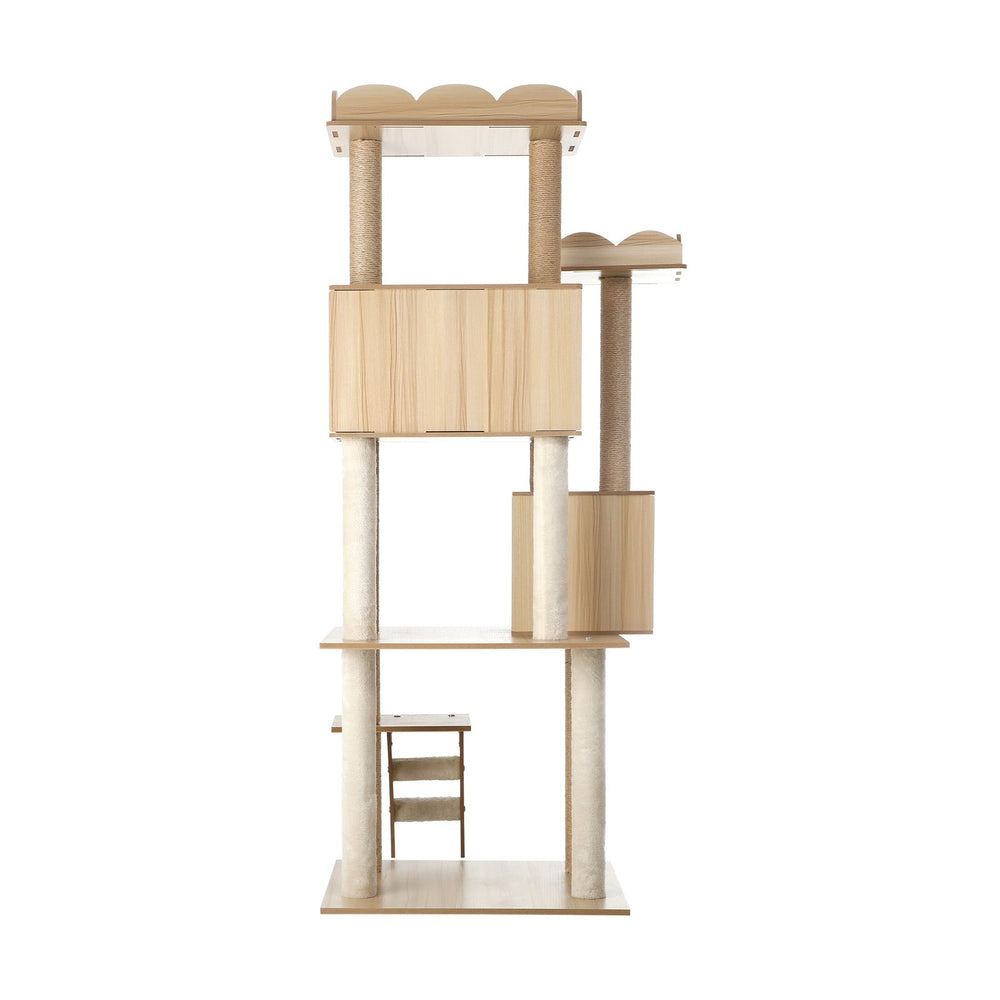 Alopet Cat Tree Tower Scratching Post House Bed Wood Scratcher Condo 161cm