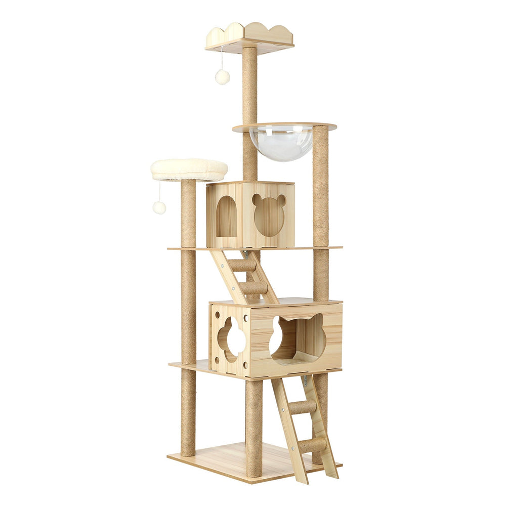 Alopet Cat Tree Scratching Post Scratcher Tower Wood Condo House Bed Large 190CM