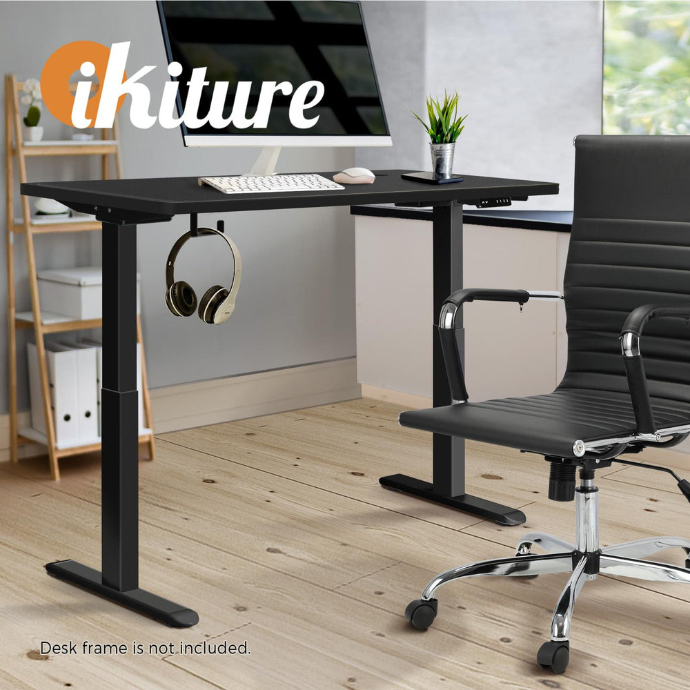 Oikiture Standing Desk Board Adjustable Computer Table Sit Stand Desk Top Black