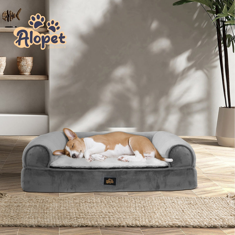 Alopet Pet Dog Calming Bed Memory Foam Orthopedic Cat Sofa Removable Cushion