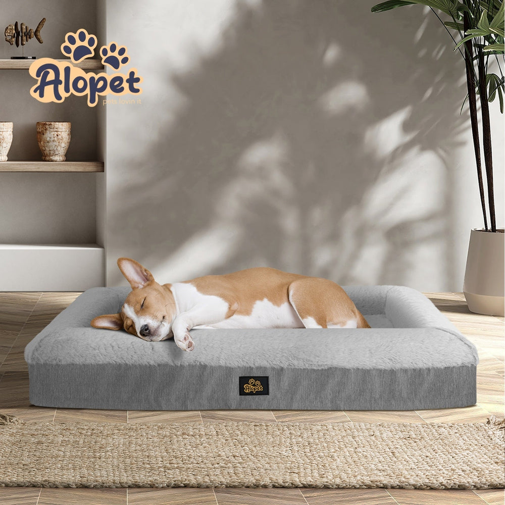 Alopet Orthopedic Dog Sofa Beds Pet Cat Calming Mat Washable Removable Medium
