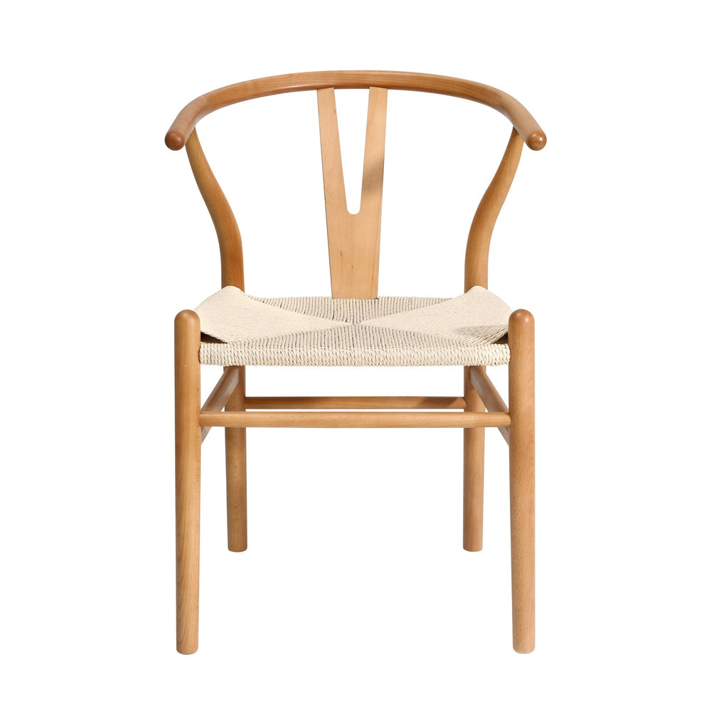 Oikiture Dining Chair Wooden Hans Wegner Chair Wishbone Chair Cafe Lounge Seat