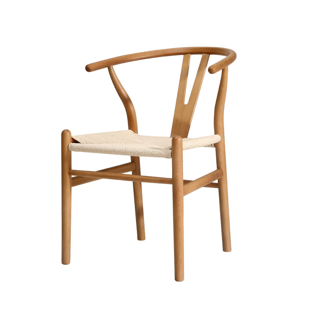 Oikiture Dining Chair Wooden Hans Wegner Chair Wishbone Chair Cafe Lounge Seat