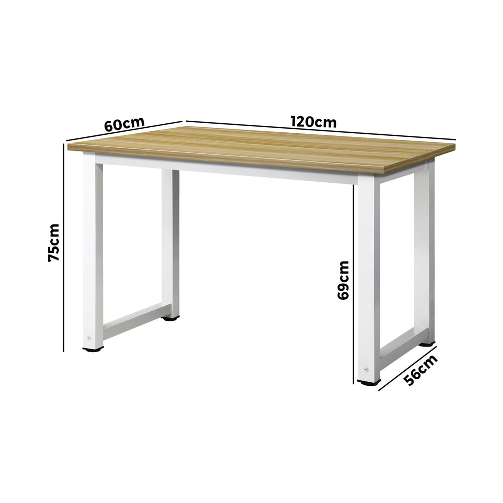 Oikiture Computer Desk Office Table Workstation Study Student PC Laptop Desks