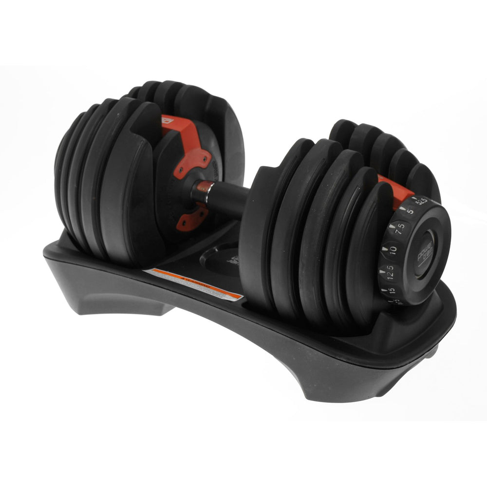 Powertrain 24kg Adjustable Dumbbell - Red