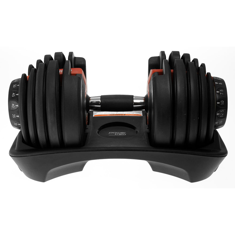 Powertrain 24kg Adjustable Dumbbell - Red