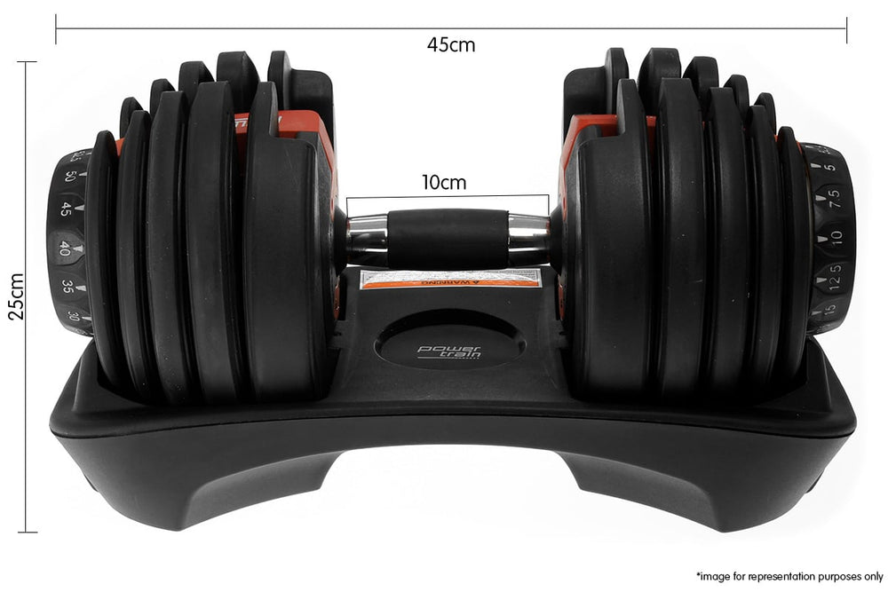 Powertrain 40kg Adjustable Dumbbell