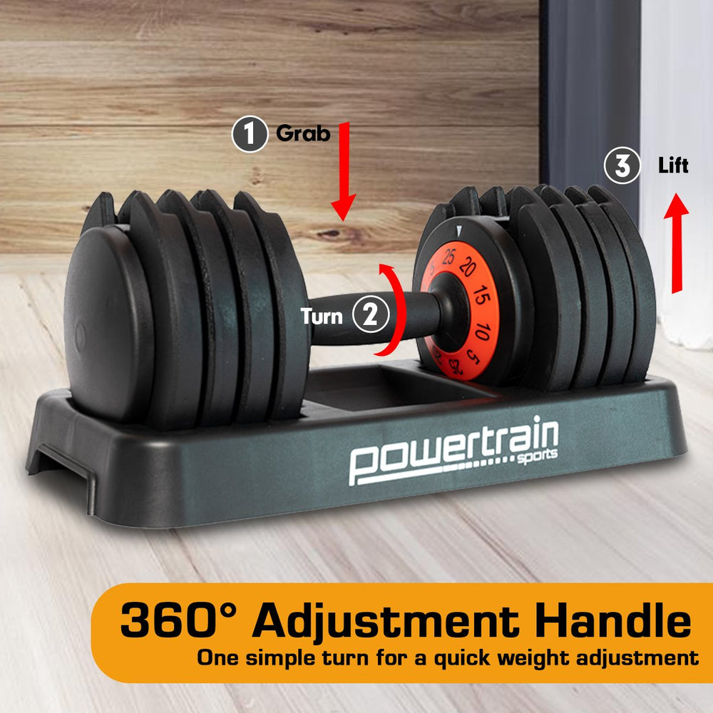 Powertrain 25kg Gen2 Pro Adjustable Dumbbell