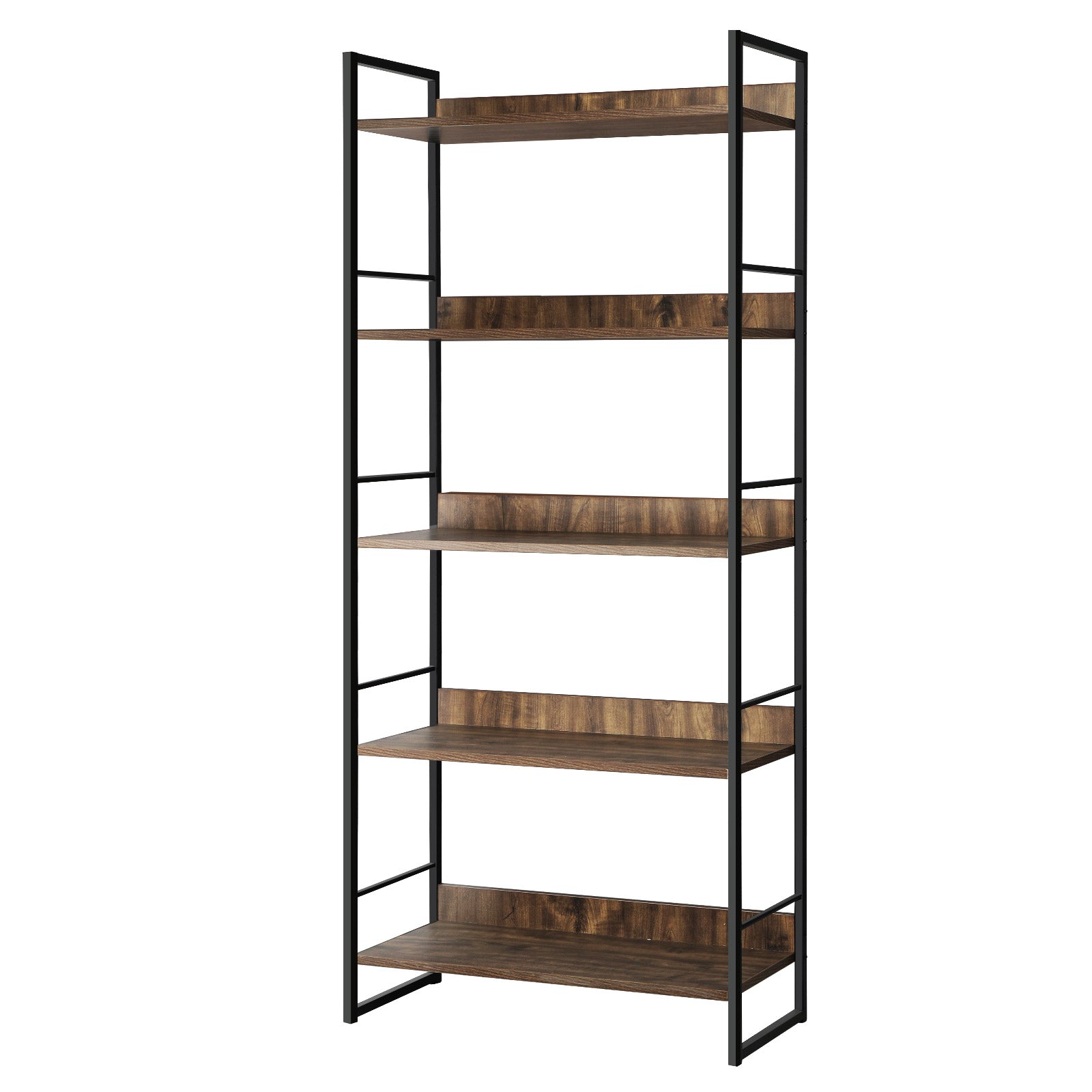 Oikiture Display Shelves Bookshelf Bookcase Shelf Storage Industrial F ...