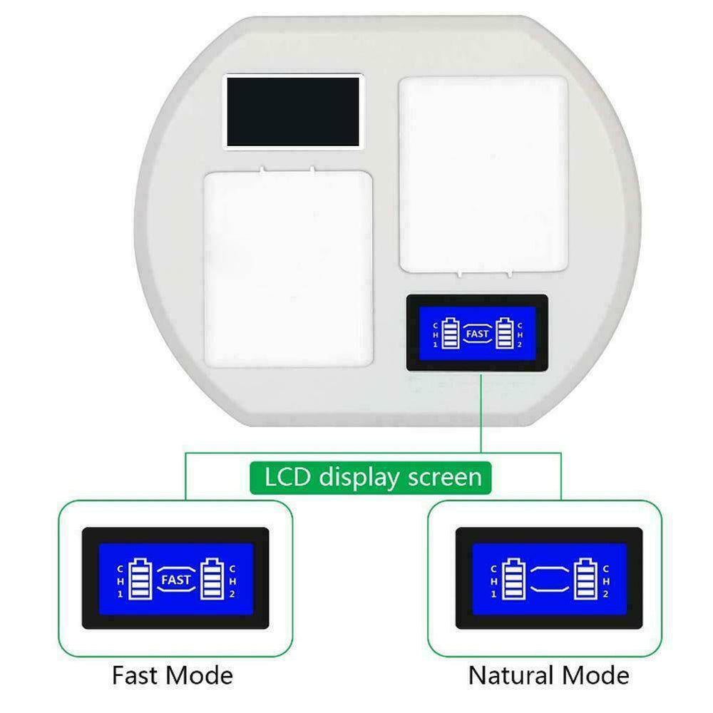 Dual Battery Charger for Arlo Pro 2 with USB Cable &amp; LCD