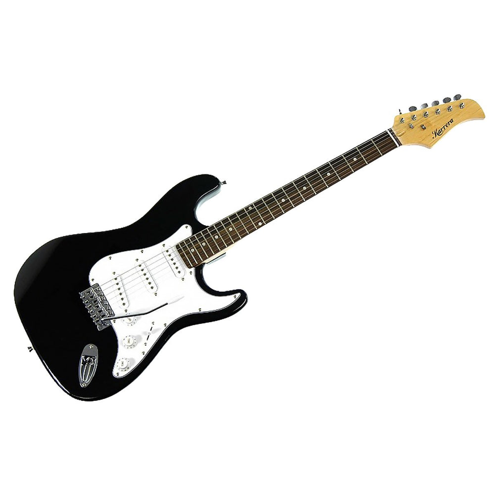 Karrera 39in Full Size Electric Guitar - Black