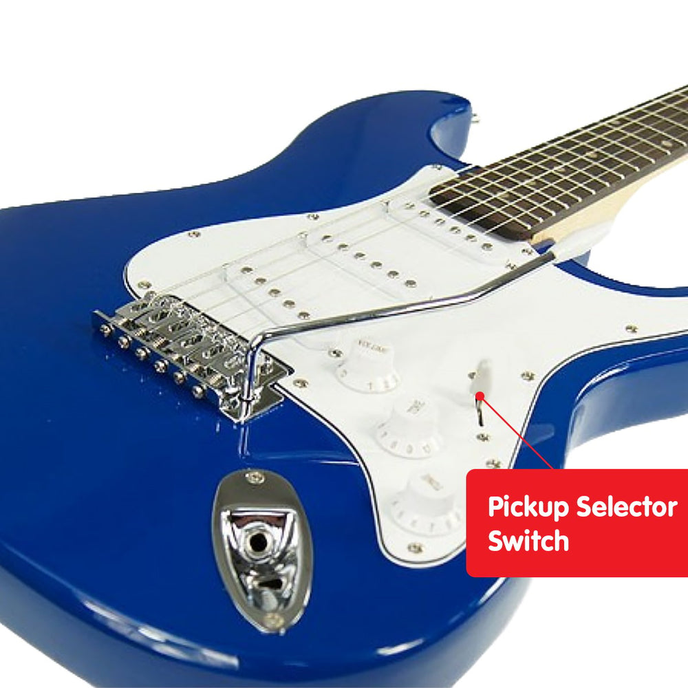 Karrera Full Size Electric Guitar - Blue