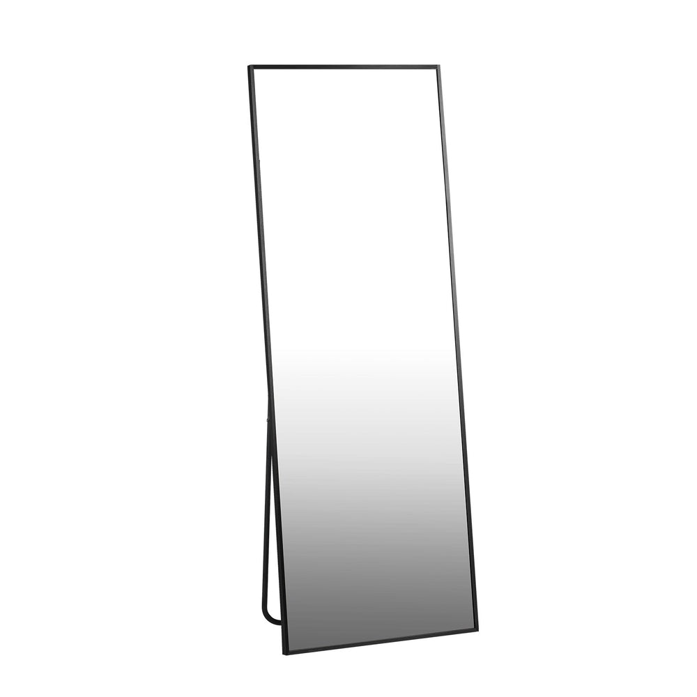 Oikiture 166x60cm Full Length Mirror Dressing Floor Mirrors Free Standing Black